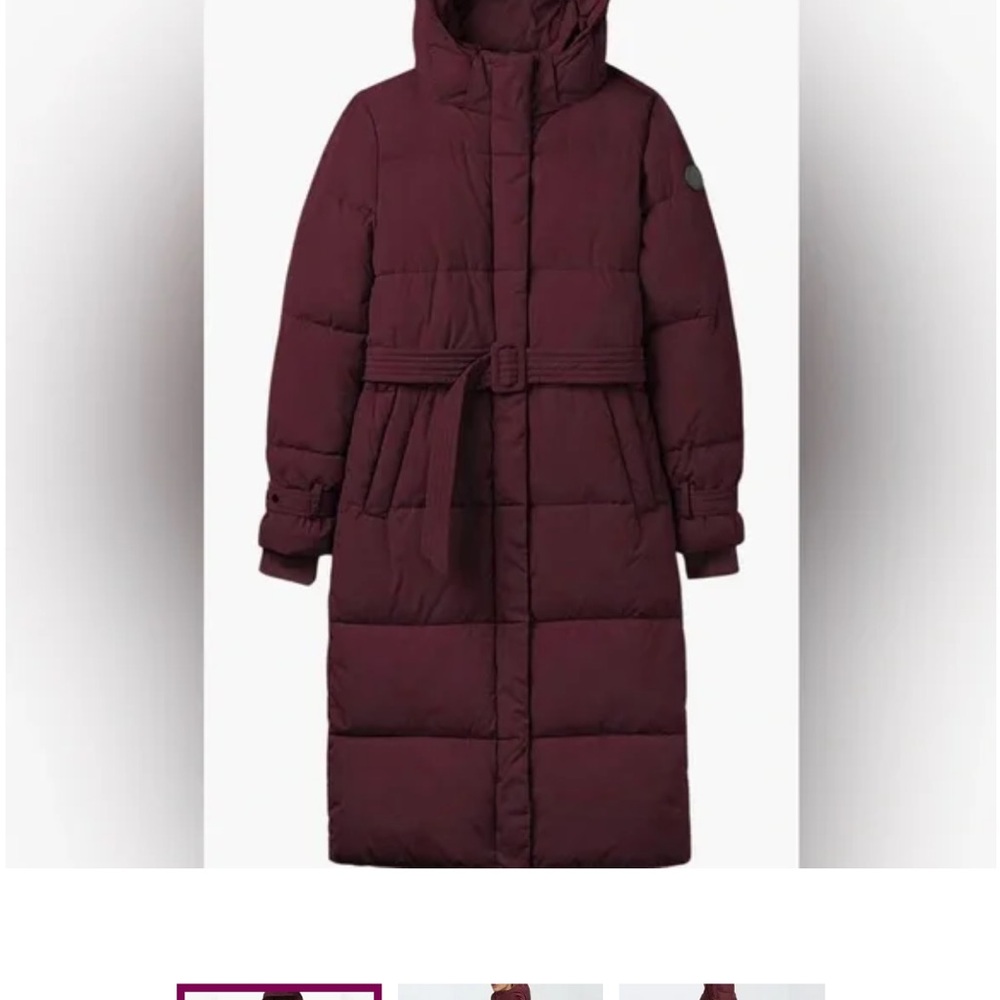 Noize Mara Women's Burgundy Puffer Coat